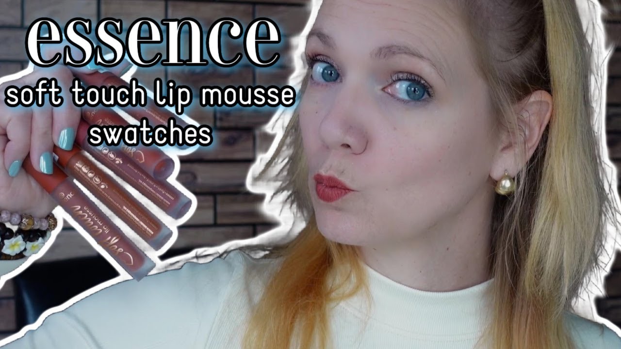 SWATCHING ALL OF THE ESSENCE SOFT TOUCH LIP MOUSSES! | LIP SWATCHES