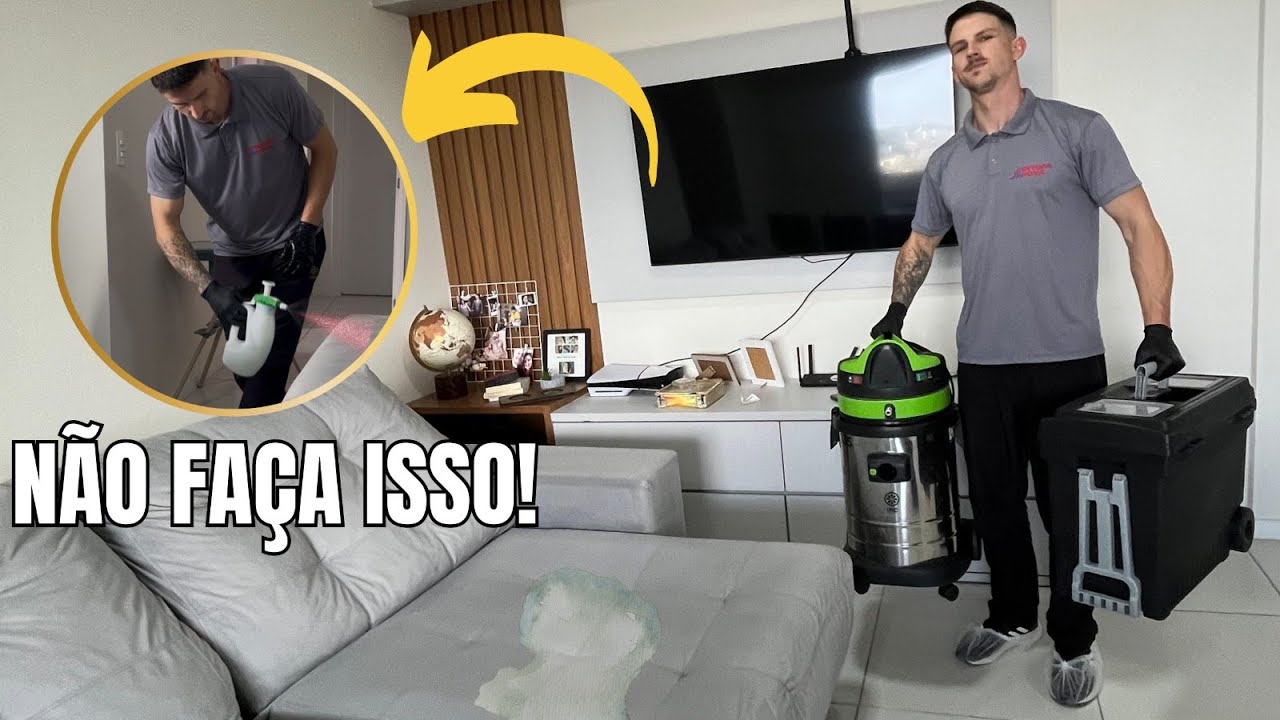 Como limpar um sofá de Suede - Técnica profissional!