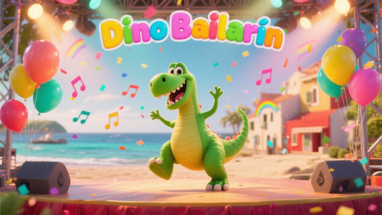 Dino Bailarín 💃 Canción Infantil para Bailar | Música Mágica Infantil