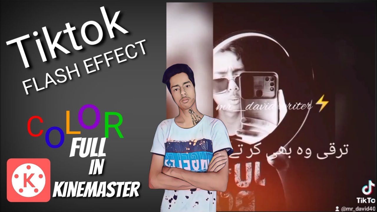 Tiktok flash effect in kinemaster white and colourful tutorial with DAWOOD
