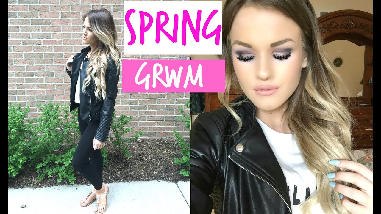 Spring Get Ready with Me | Hair, Makeup, Outfit