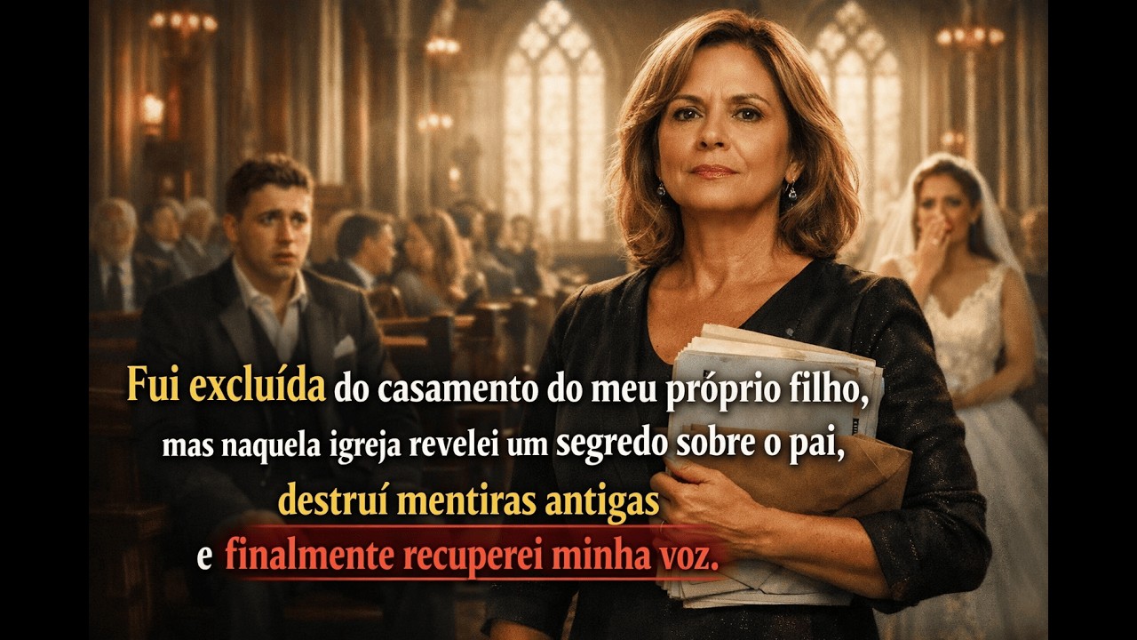 Fui excluída do casamento do meu filho, mas no altar recuperei minha voz e revelei a verdade