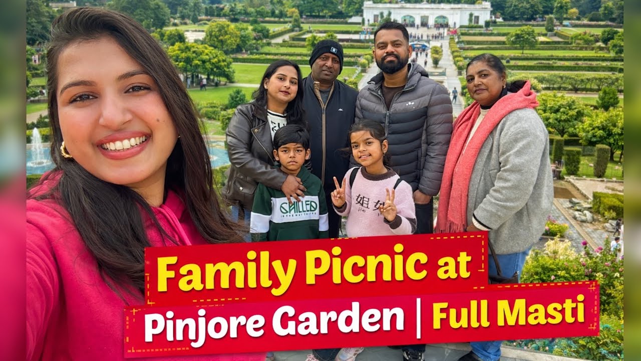 Pinjore Garden Picnic Vlog | Family Outing Full Enjoy & Masti 🧺✨