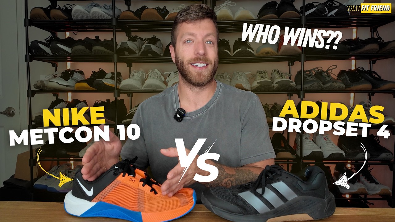 Кроссовки ADIDAS DROPSET 4 против NIKE METCON 10 | Эпическое противостояние