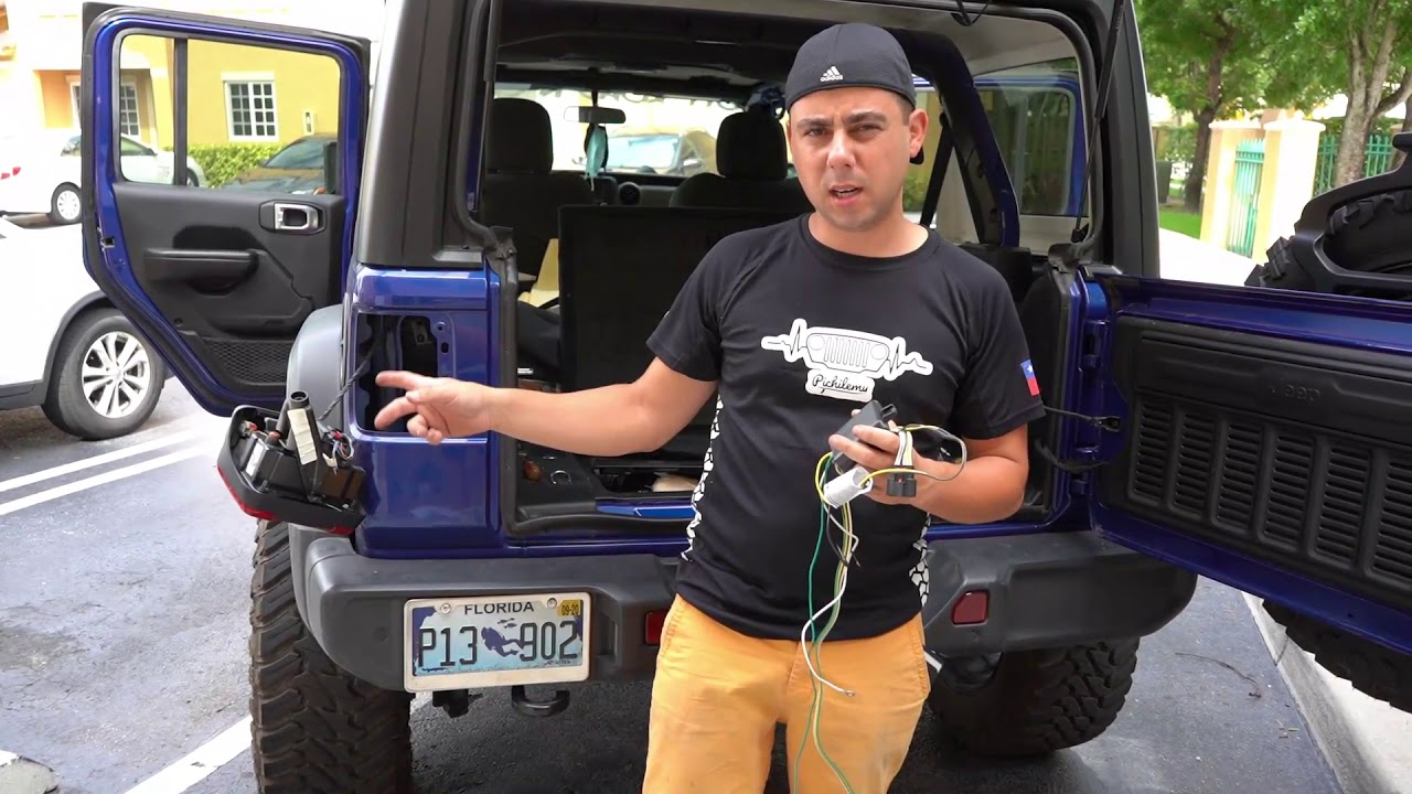 Como intalar la corriente para remolcar un trailer en tu jeep jl