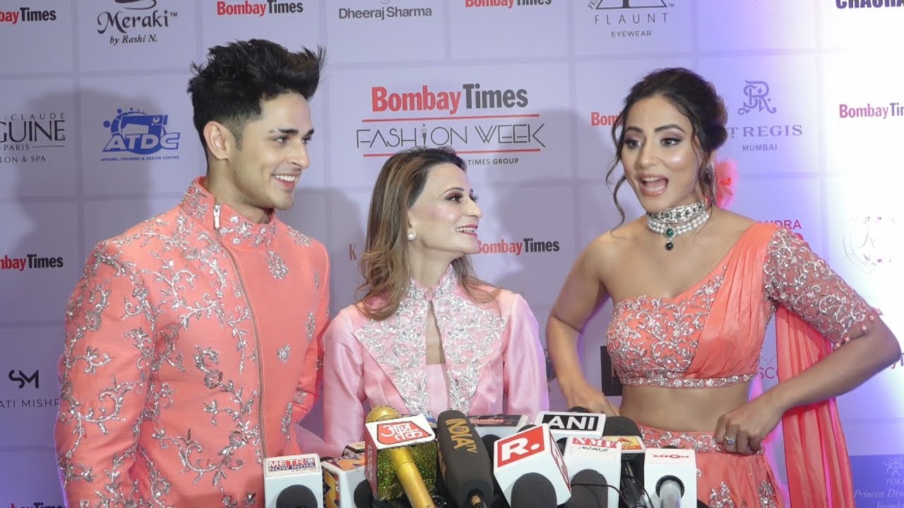 Hina Khan And Priyank Sharma FULL INTERVIEW At Bombay Times Fashion Week Spring Summer 2019