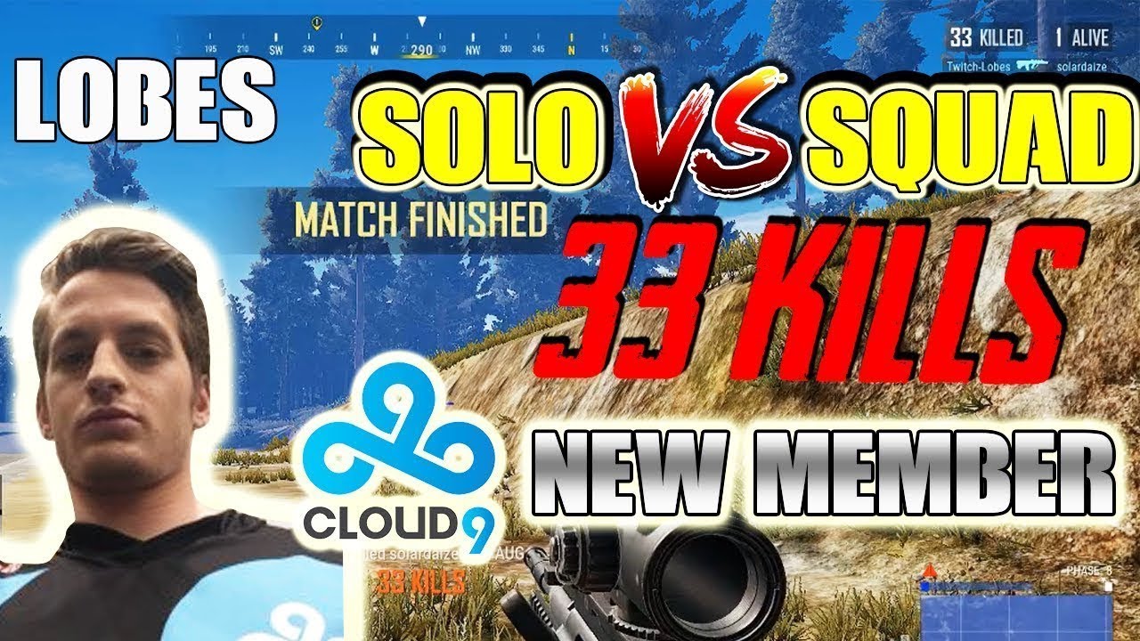 【PUBG】海外プロゲーマーlobes(Team c9)の神プレー集　ｌ　神AIM