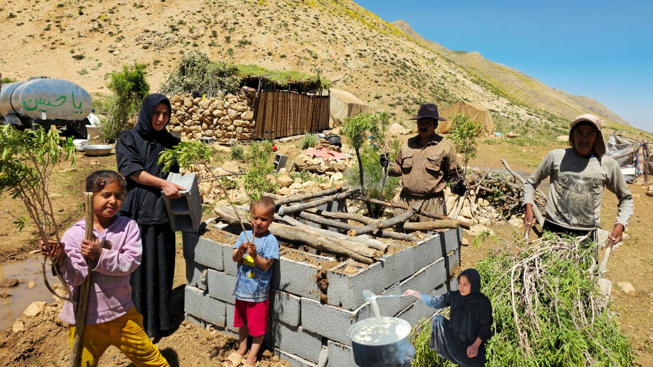 🌿 A Night with Mountain Nomads | Local Bread, Traditional Curd, and the Real Life of a Nomad Family🌃