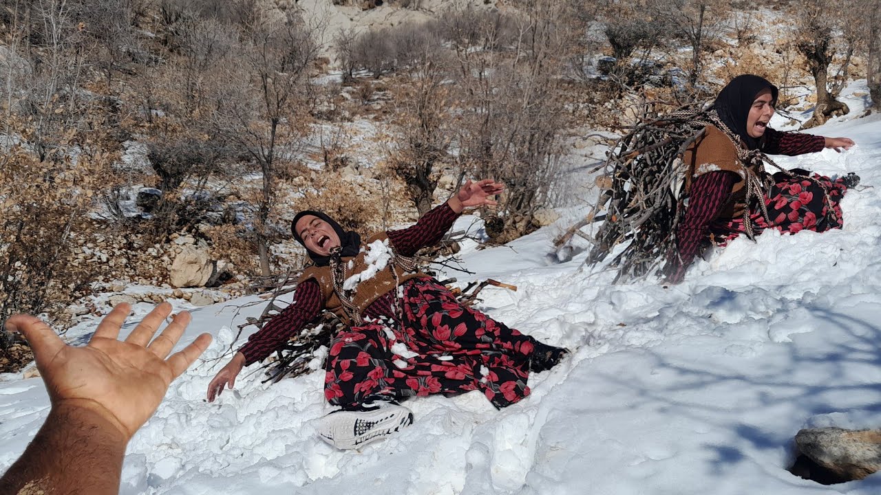 Rescue Angel Operator Soheila in the Winter Storm: Nomadic Life in the Winter Blizzard