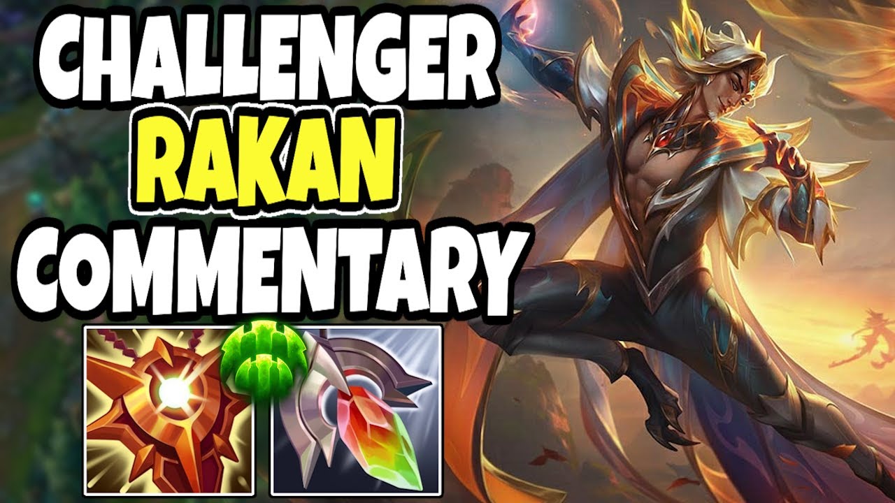 Playing Rakan in the NEW RANKED SPLIT - Challenger Support Commentary