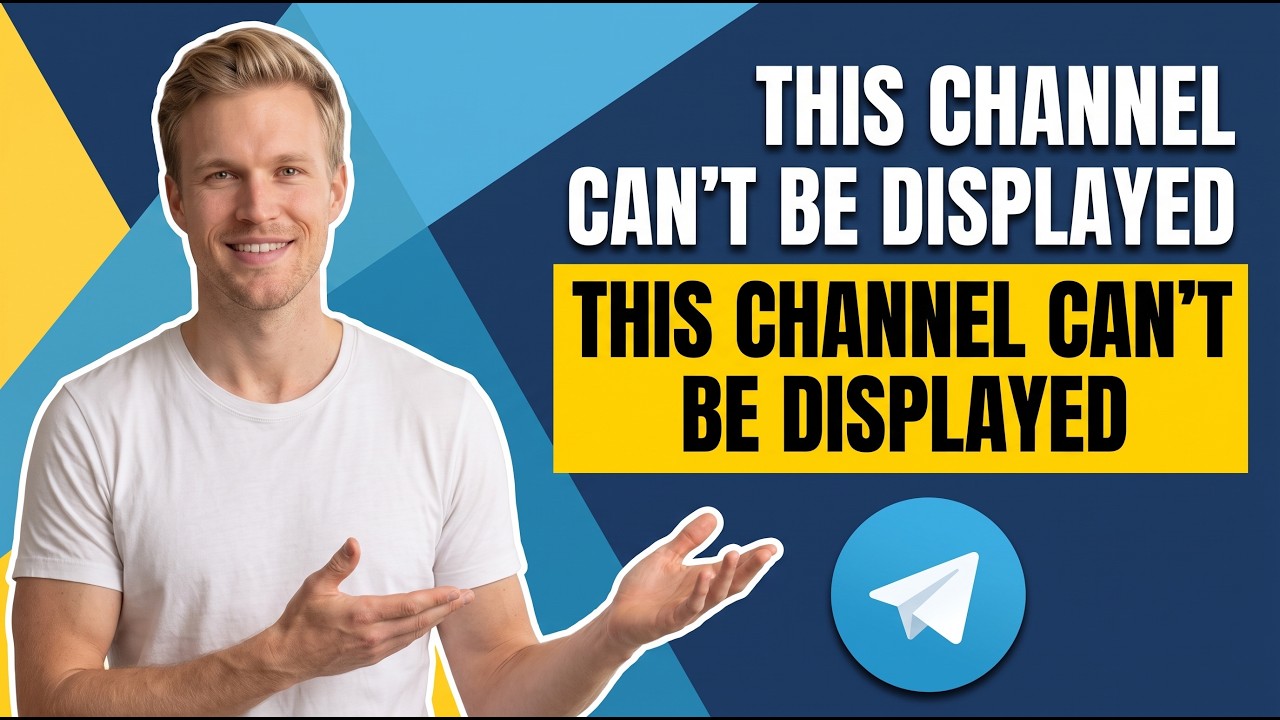 How To Fix This Channel Can't Be Displayed In Telegram (Easy Fix)