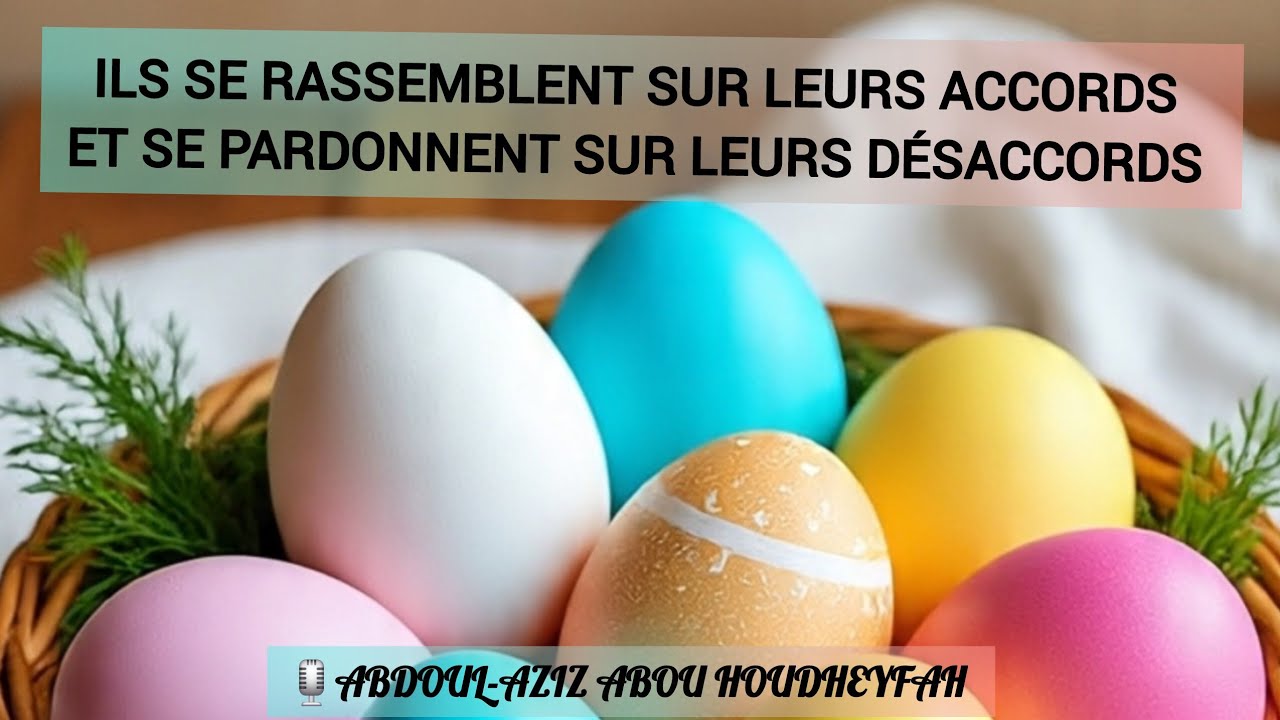 Ils se rassemblent sur leurs accords et se pardonnent sur leurs désaccords | Abdoul-Aziz Houdheyfah