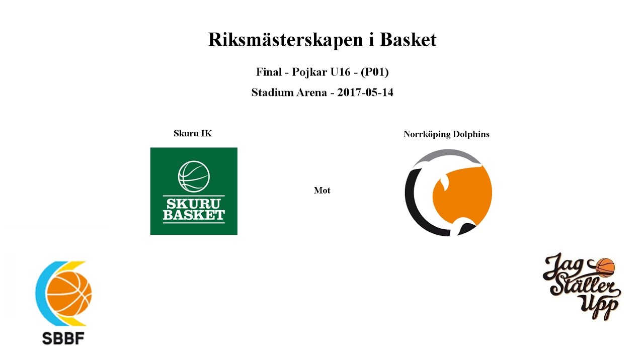 Skuru Basket (P01) mot Norrköping Dolphins - RM FINAL - 2017-05-14