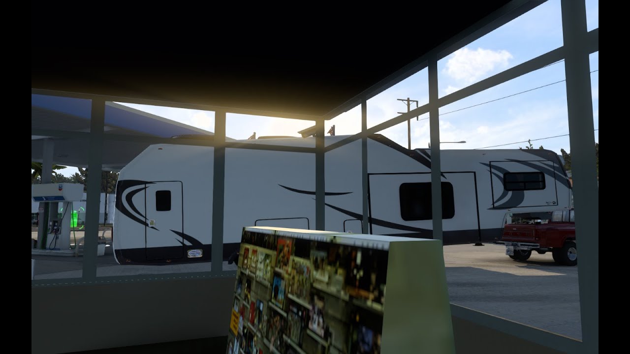 HOW TO WALK AROUND IN AMERICAN TRUCK SIMULATOR-PLEASE HYPE THIS VIDEO 