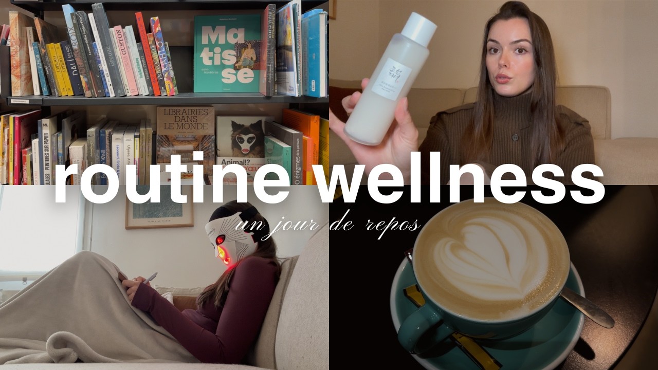 wellness day vlog | sport, haul courses et soldes, self-care & masque LED