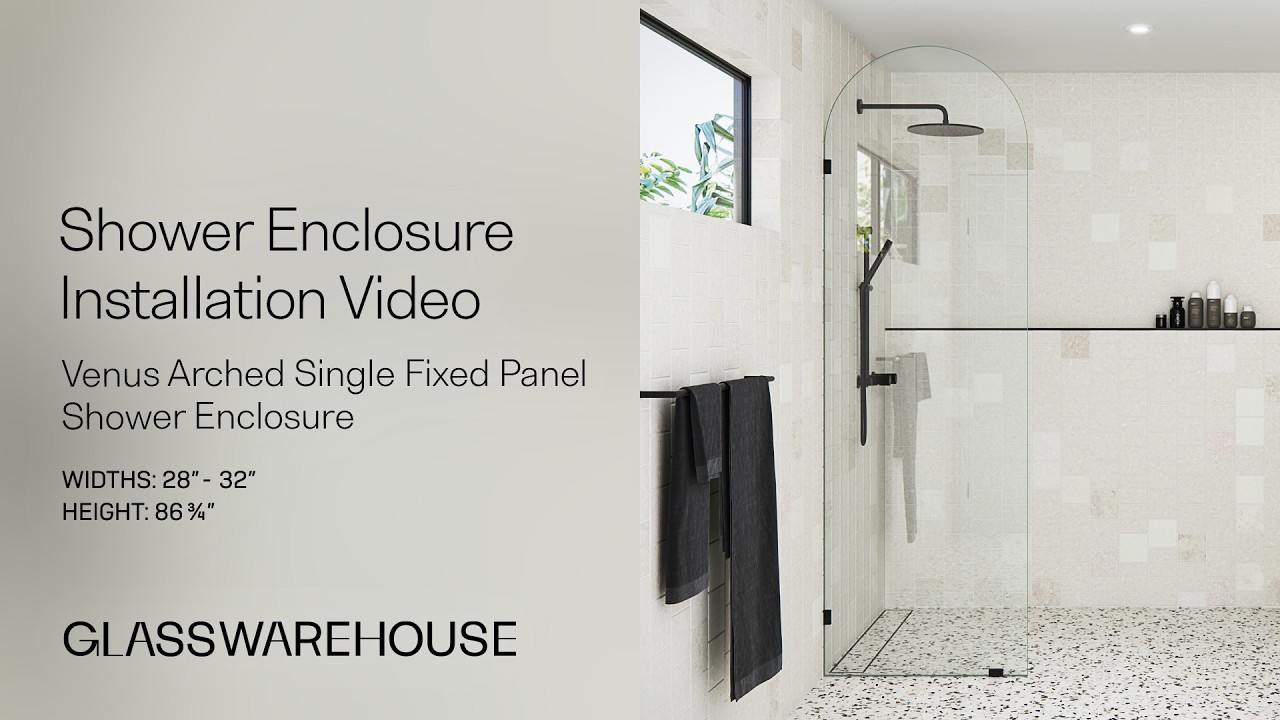 Venus - Shower Arched Single Fixed Panel 28