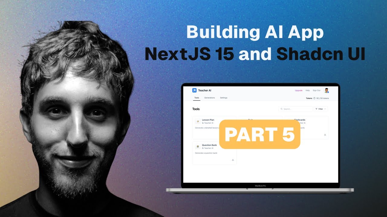 Создание приложения с использованием ИИ на NextJS 15 и Shadcn UI: интеграция аутентификации и баз...