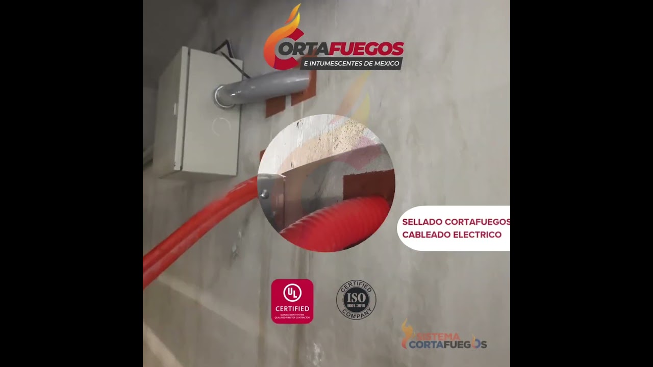 Sellados Cortafuegos🔥 - Cableado el&eacute;ctrico #cortafuegos #firestop #metacaulk #ul