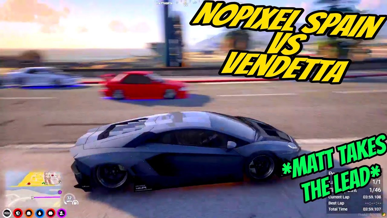 ВЕНДЕТТА против гонки испанской команды NoPixel!