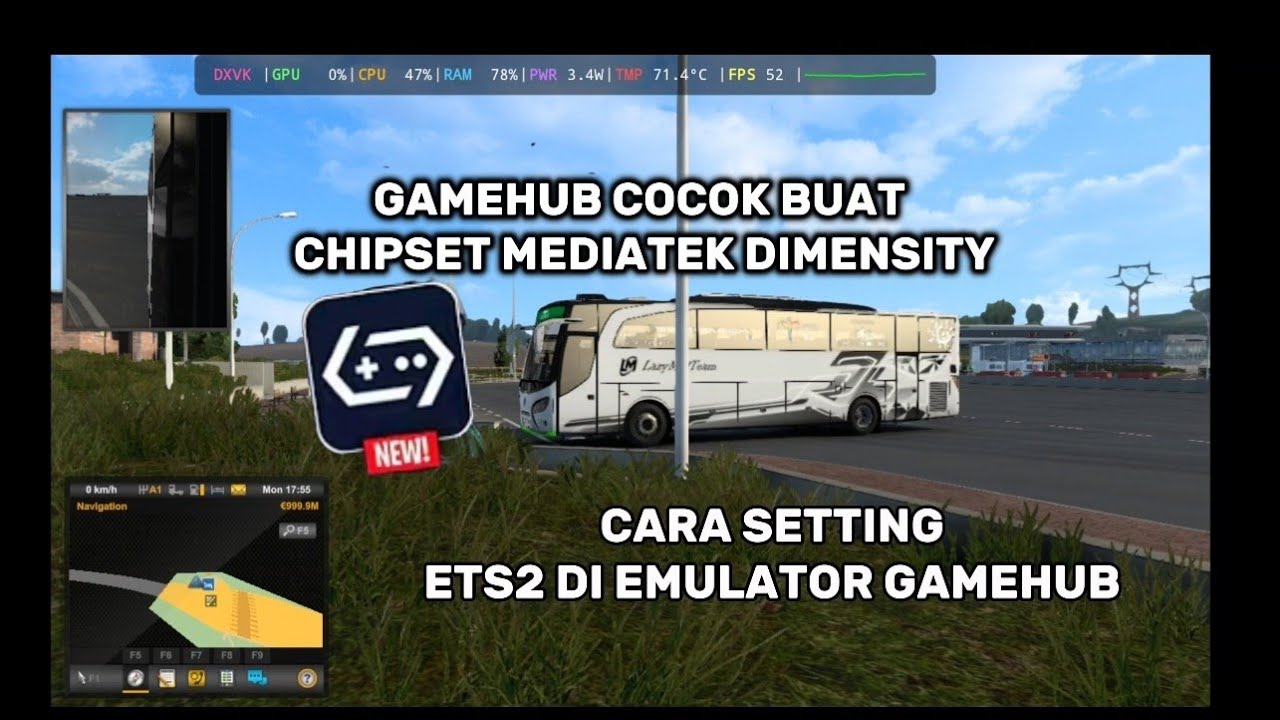 ETS2 ANDROID || CARA SETTING ETS2 DI EMULATOR GAMEHUB