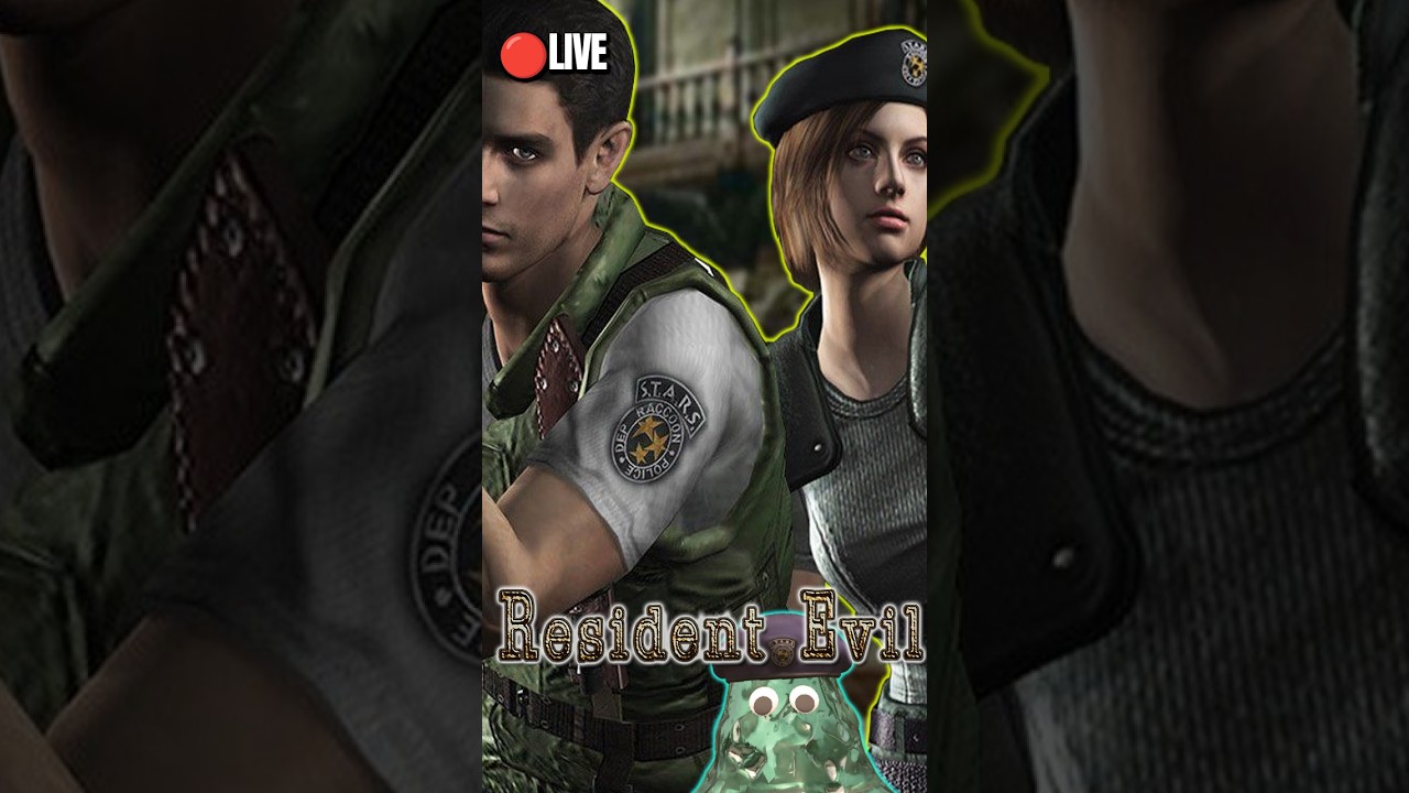 🔴LIVE #4【Resident Evil】Lost to a 1 foot ledge. Training Jill for a marathon (Vertical)