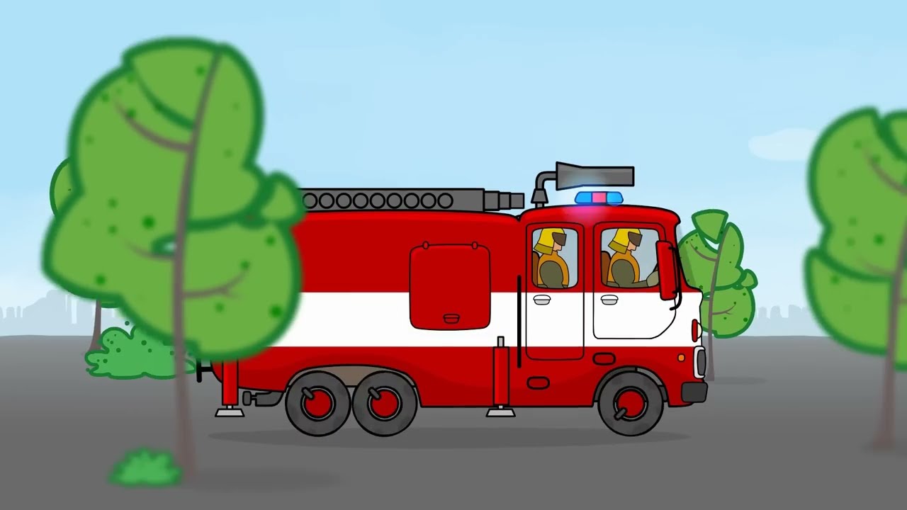 Gros véhicules pour petits enfants - Camion de pompiers