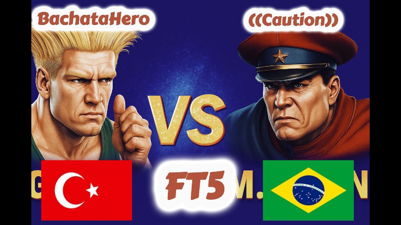 Street Fighter II': Champion Edition - BachataHero vs ((Caution)) - FT5 -1080P/60FPS - 11.08.2025