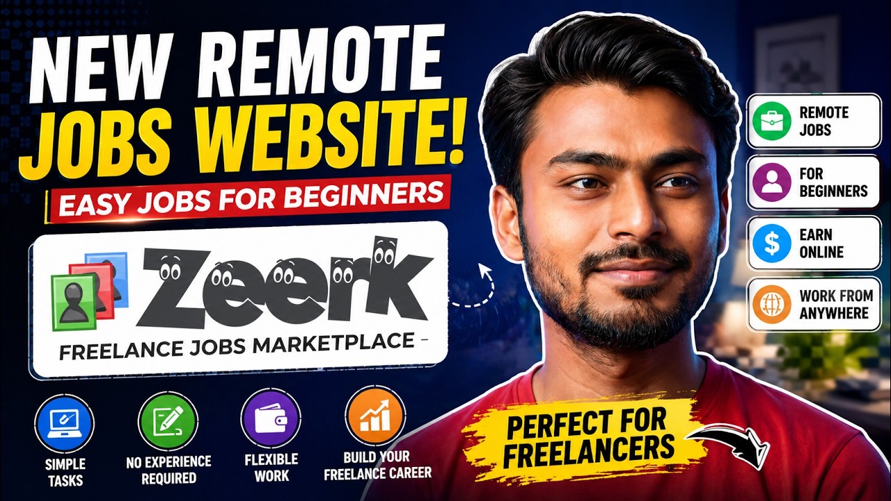 Work From Home on Zeerk | Best Beginner Freelance Jobs Online 2026