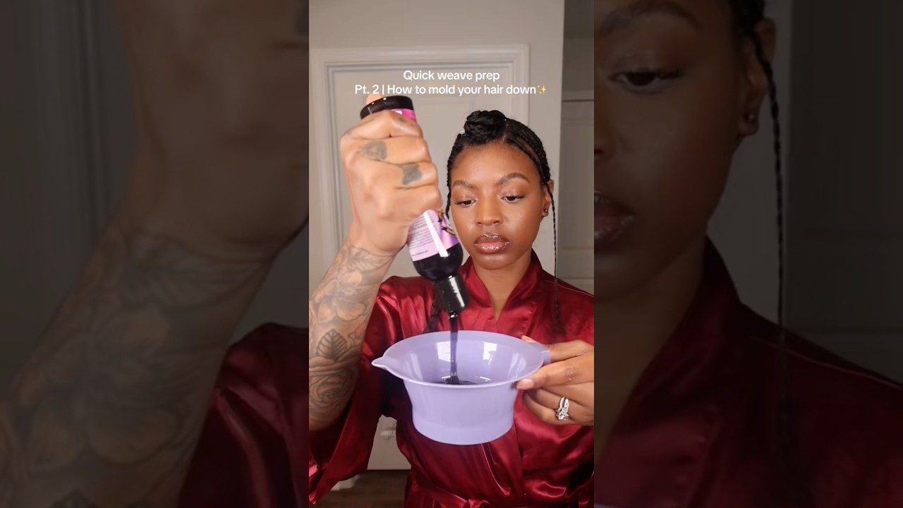 Quick Weave Prep | How to mold & protect your hair for a quick weave #quickweave #hairtutorial