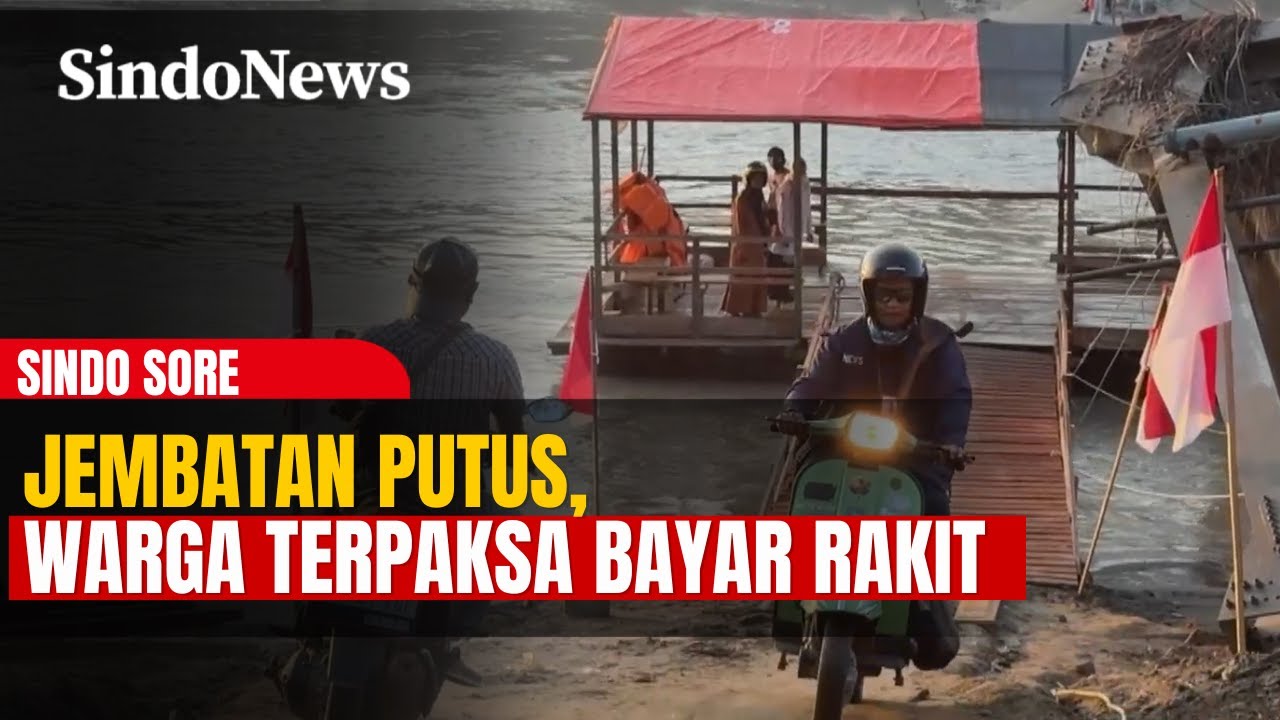 Jembatan Putus Akibat Banjir di Bireuen Aceh, Warga Andalkan Rakit Berbayar | Sindo Sore | 07/02