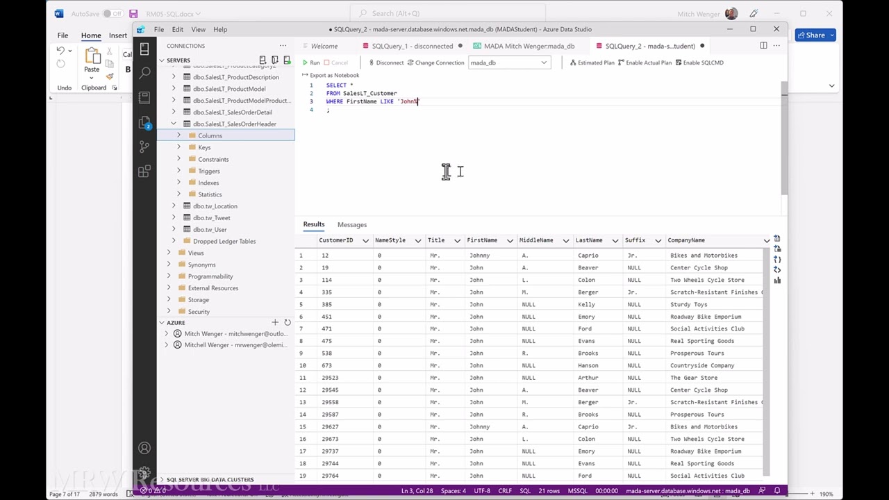 SQL LIKE, Wildcards