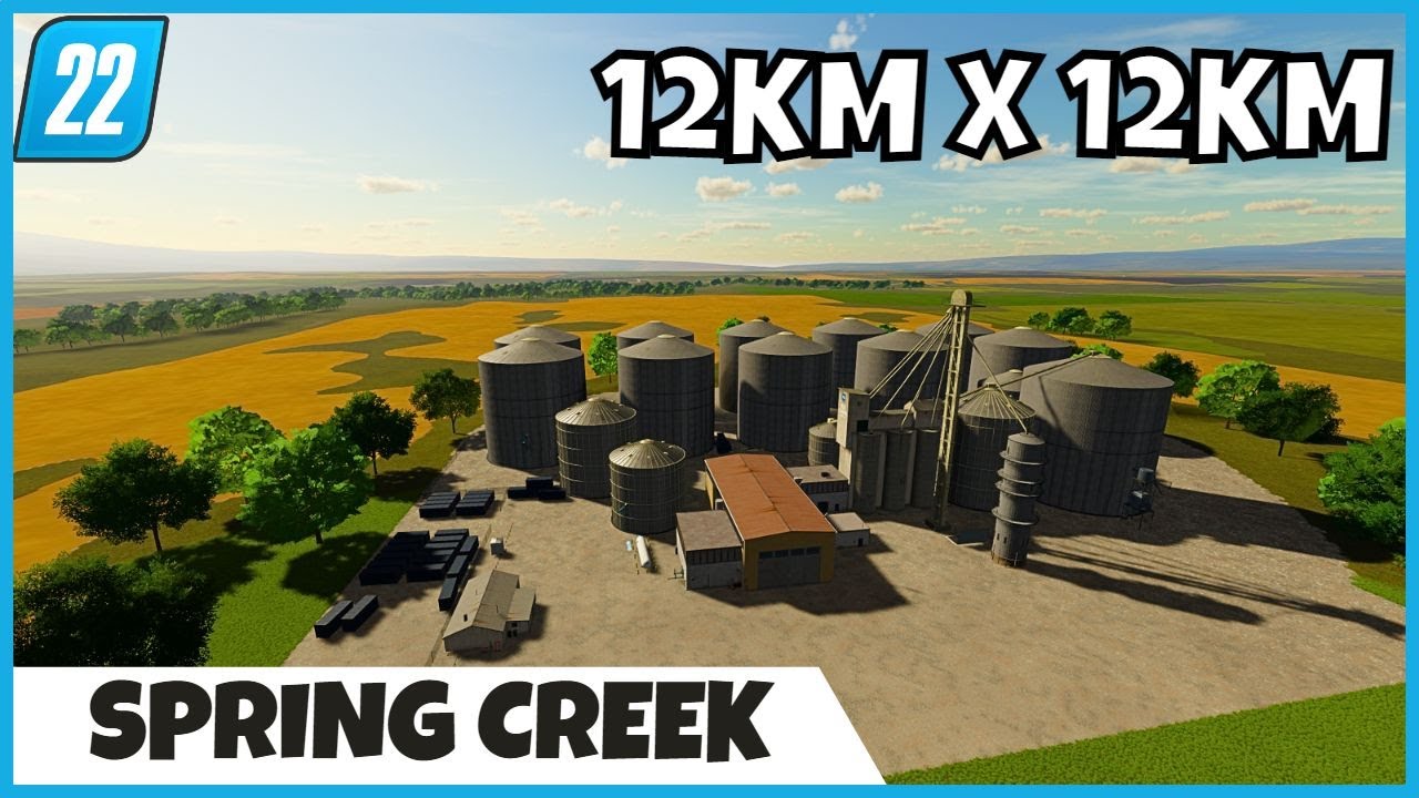 FS22 Mapas | Conhecendo Spring Creek, Mapa Grande para Agricultura Farming Simulator 22