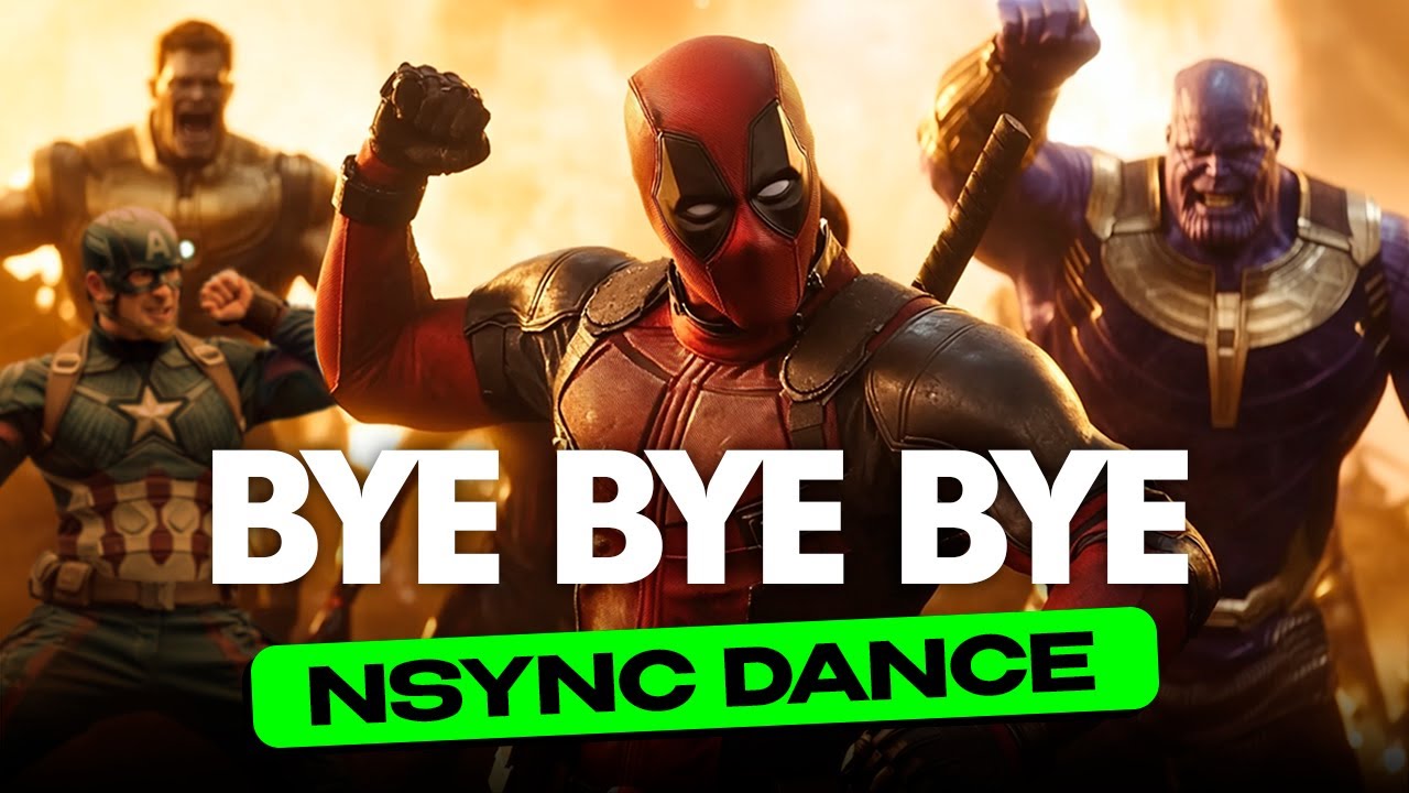 Deadpool & Avengers dancing Bye Bye Bye NSYNC