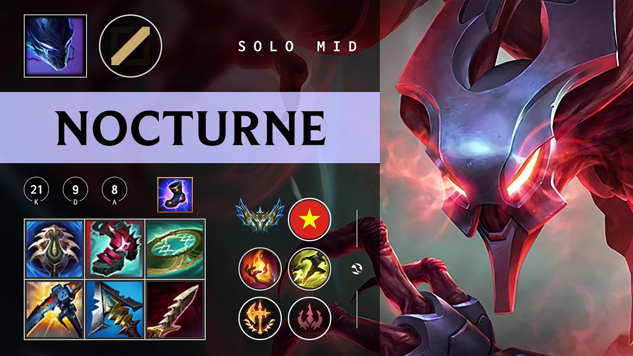 Nocturne Mid vs Anivia - VN Challenger Patch 26.05