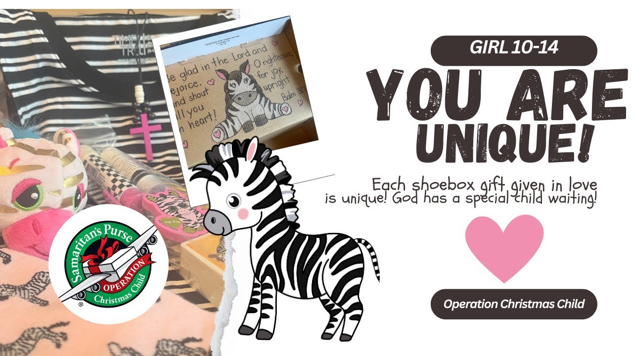 Operation Christmas Child 🦓Girl 10-14 - 2024