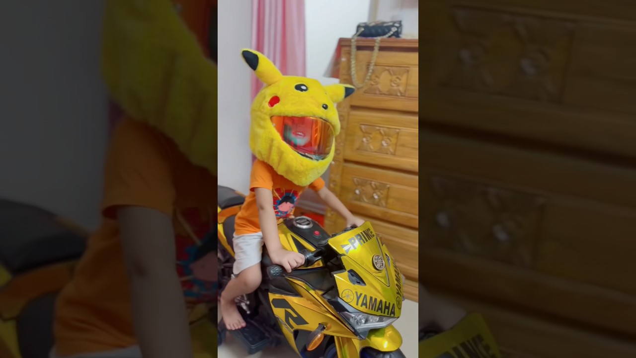 pikachu Helmet Cover Available In Mafi Toys❤️😍 #ismailsiam #mafitoys #helmetcover #pikachuhelmet