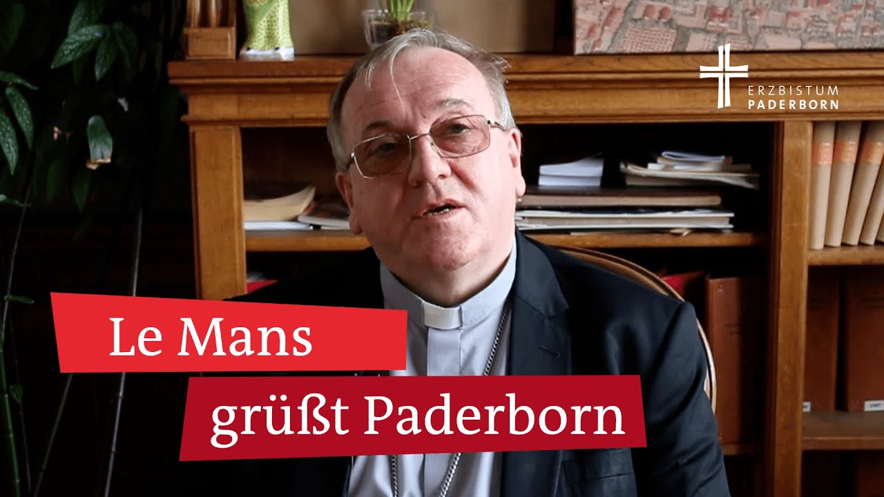 Zum Liborifest 2021: Bischof Yves Le Saux aus Le Mans gr&uuml;&szlig;t das Erzbistum Paderborn