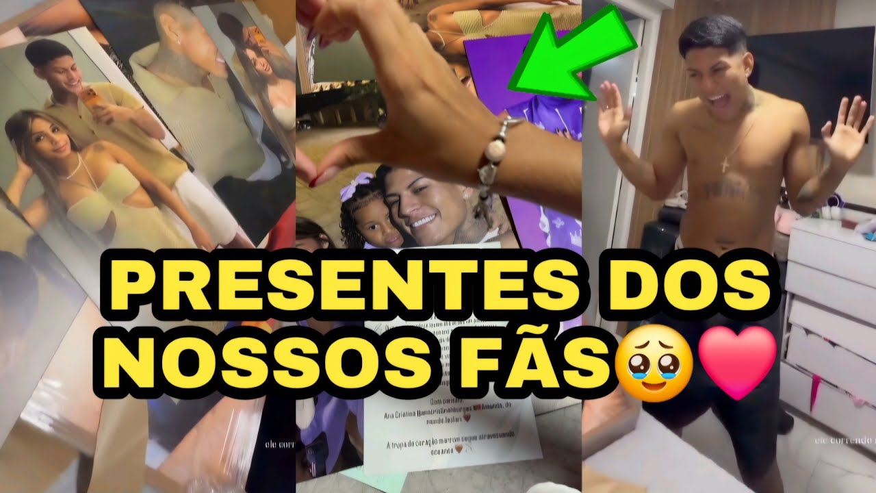 GANHAMOS PRESENTES DOS NOSSOS FÃS🥹❤️