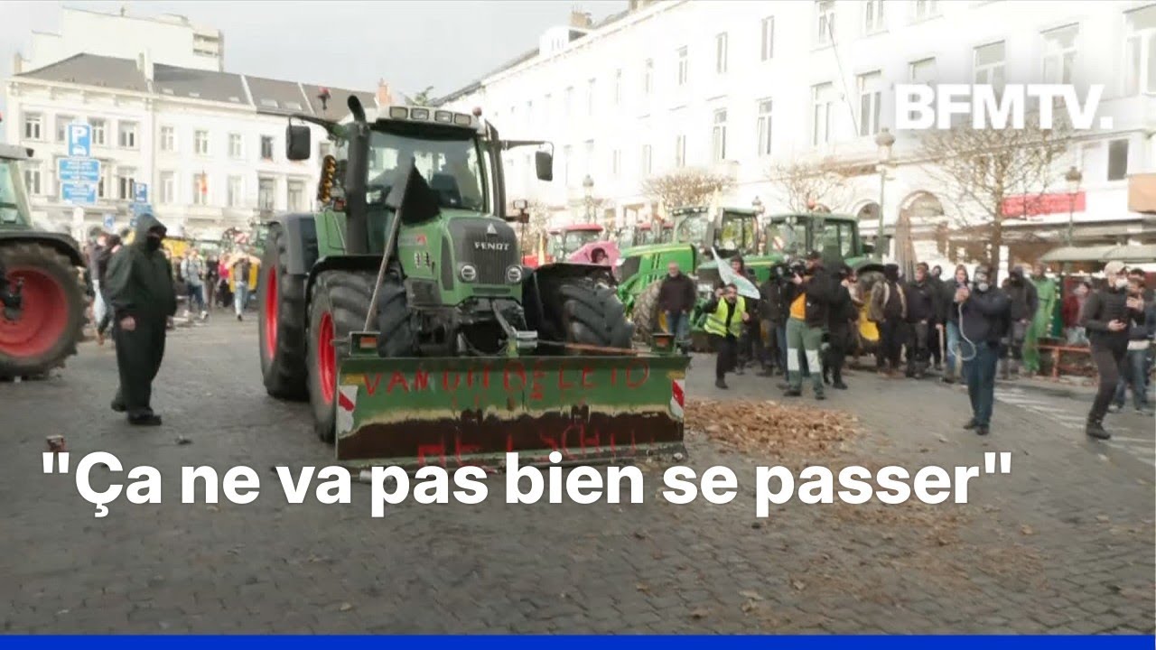 Colère agricole: le récit de la journée de manifestations devant le Parlement européen