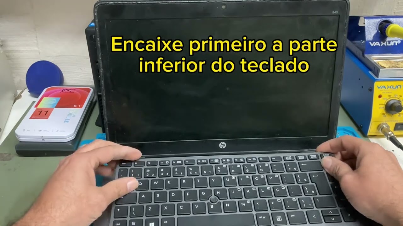 Como trocar teclado Notebook HP Elitebook 840