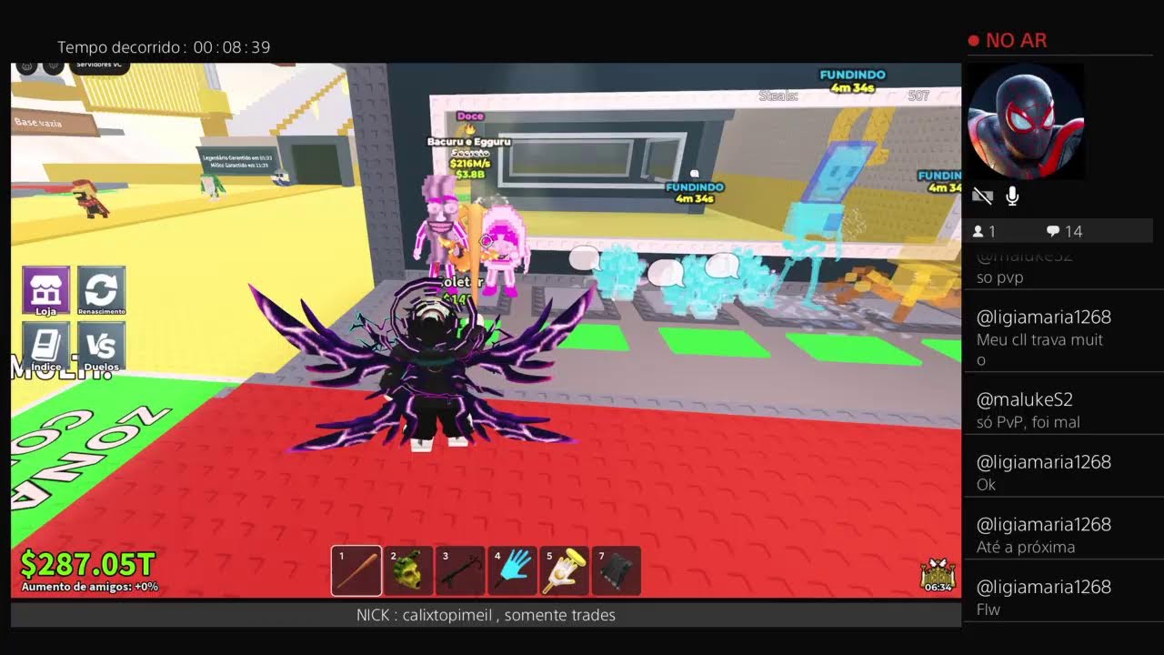 roube um brainrot | PVP E TROCAS