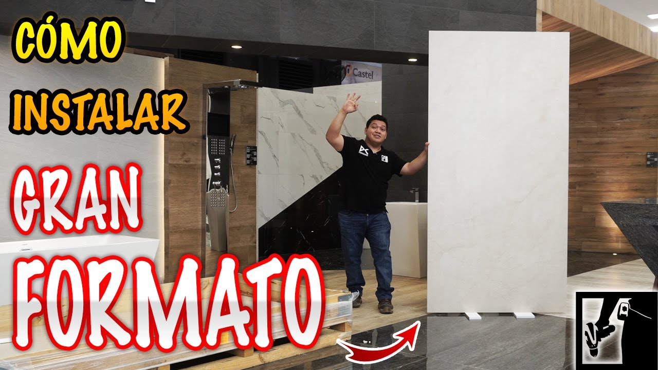 Cómo instalar cerámicos de GRAN FORMATO  👆 || Los Bestauradores