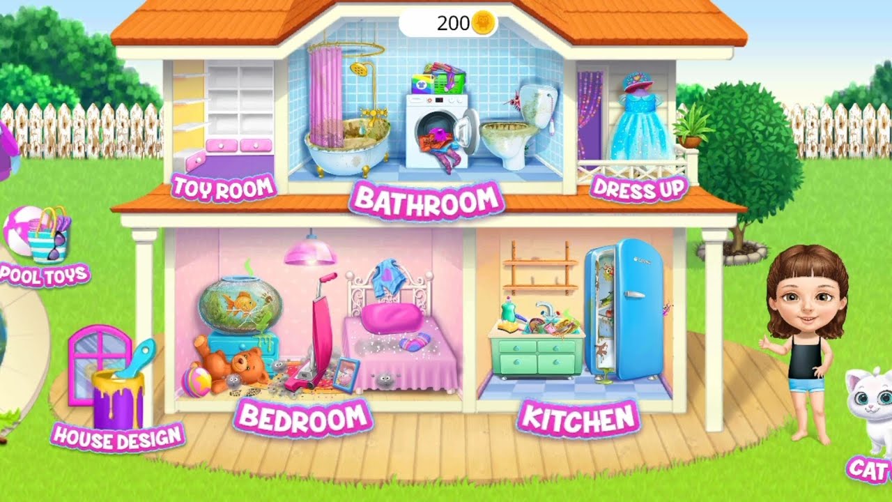 Fun Care Kids Game - Sweet Baby Girl Cleanup 5 #Baby_kids_Tube#kids_video