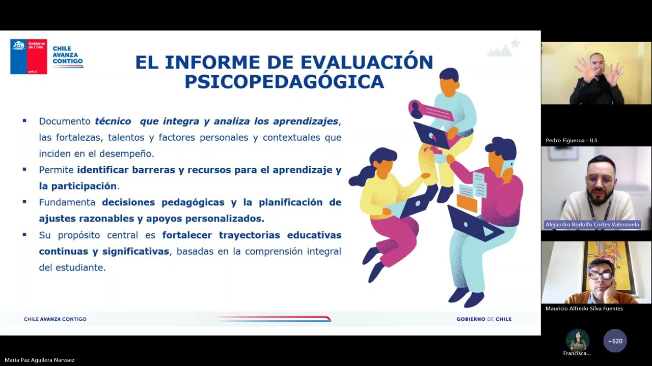 Webinar: Cartilla 4 Informe de evaluaci&oacute;n psicopedag&oacute;gica y Cartilla 5 Expediente de estudiantes PIE