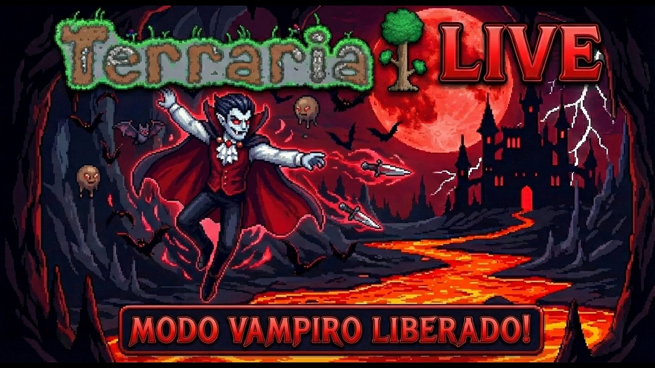 TERRARIA 1.4.5: O MODO VAMPIRO É INSANO! 🧛‍♂️ (A SEED SECRETA)