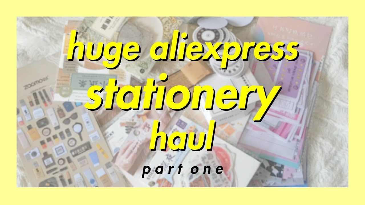 huge aliexpress stationery haul #1 | stickers, washis, memos..