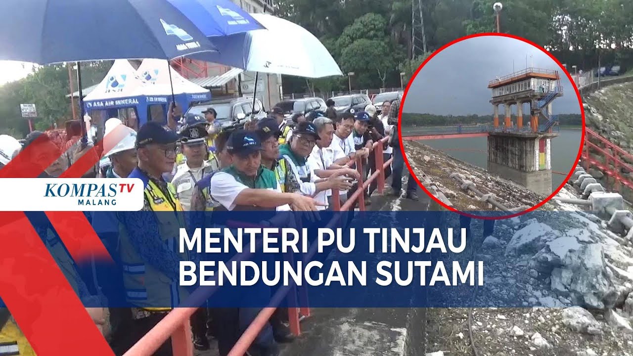 Menteri PU Doddy Hanggodo Tinjau Bendungan Sutami di Malang