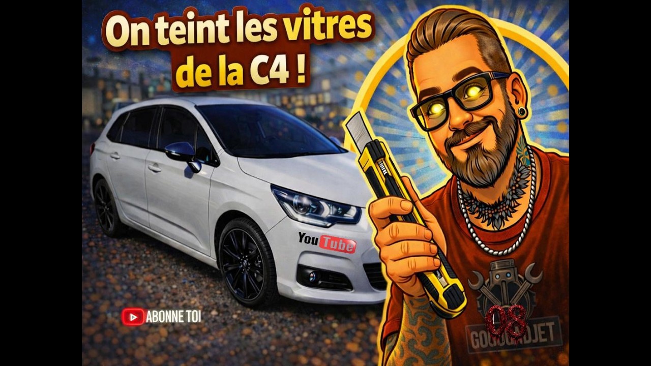 on teinte les vitres de ma C4