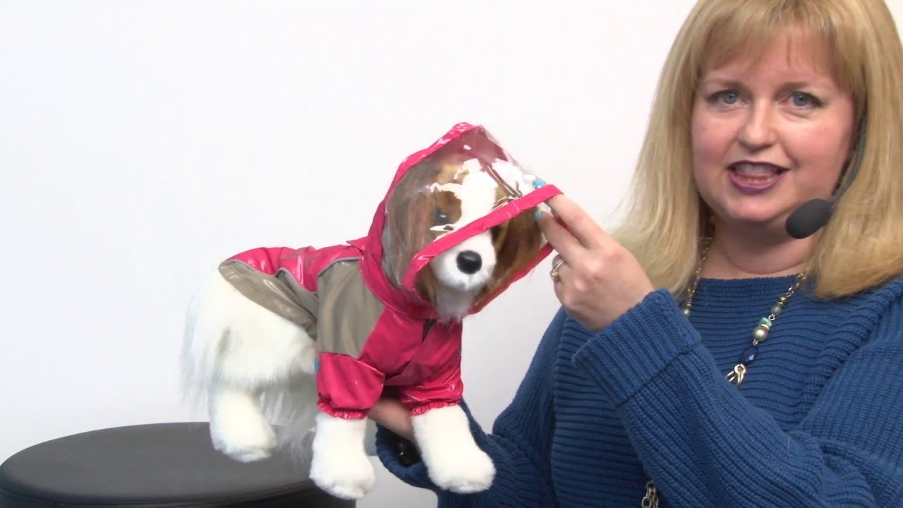 Dobaz Boat Race Dog Raincoat - Coral Pink