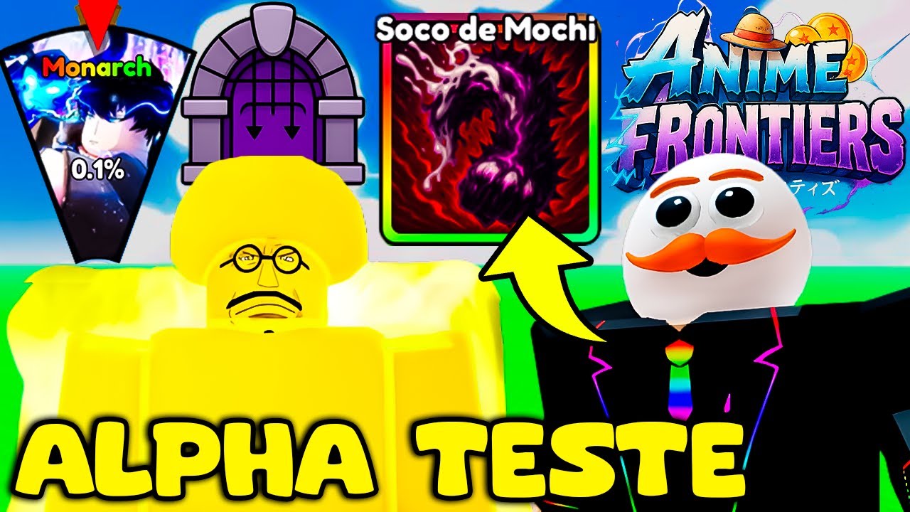 JOGUE AGORA O ALPHA TESTER do MEU JOGO ANIME FRONTEIRS no ROBLOX